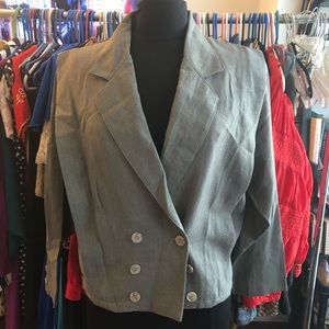 Vintage Cropped Blazer